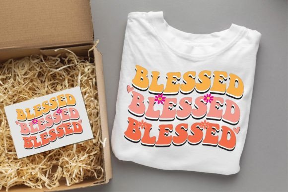 Blessed 2 Groovy Christian Svg Design for T-Shirt Designs