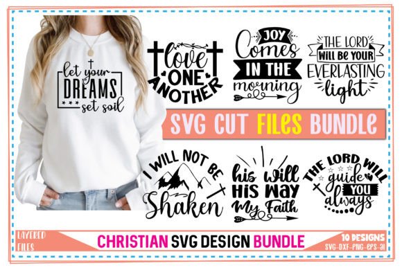 Christian SVG Bundle Vol-08 & T-Shirt Designs