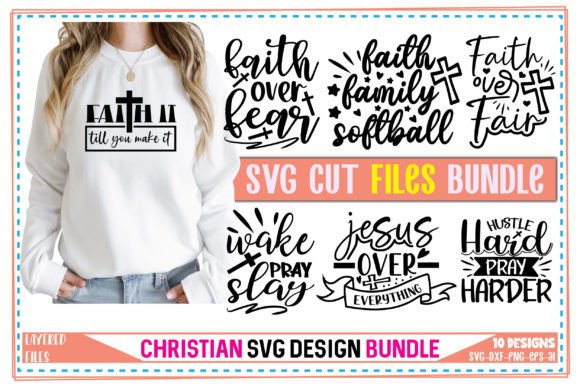 Christian SVG Bundle Vol-09 T-Shirt Designs
