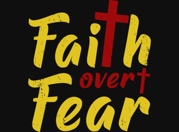 Faith or Jesus Typographic T-Shirt Design
