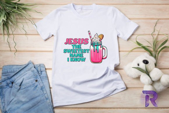 Jesus Sweetest Name PNG for T-Shirt Designs