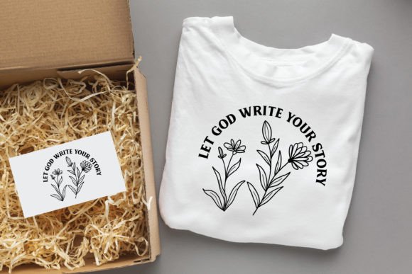 Let God Write Your Story Jesus SVG for T-Shirt Designs